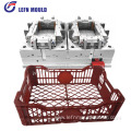 Plastic Fruit crate with lid/cover mould